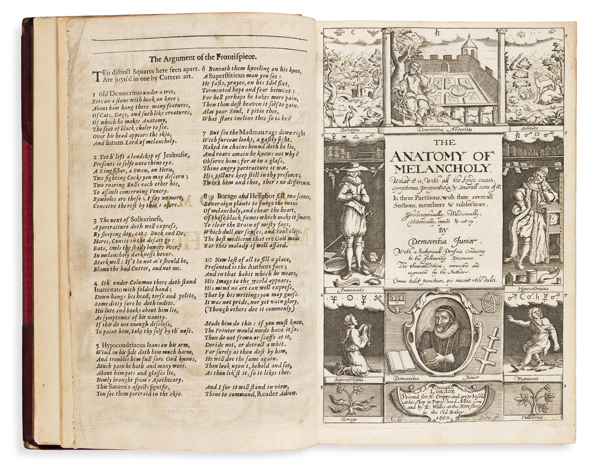 Burton, Robert (1577-1640) The Anatomy of Melancholy.
